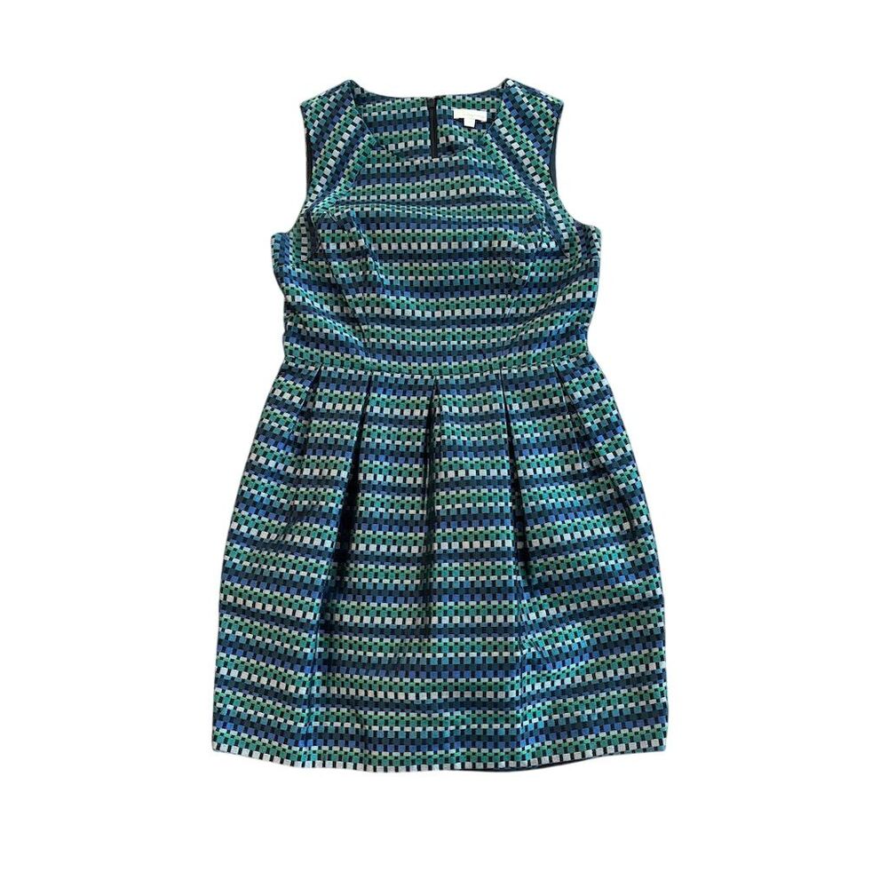 Shoshanna Women's Fit & Flare Jacquard Dress Sleeveless Party Cocktail